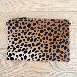 Clare V Black Leather Pouch